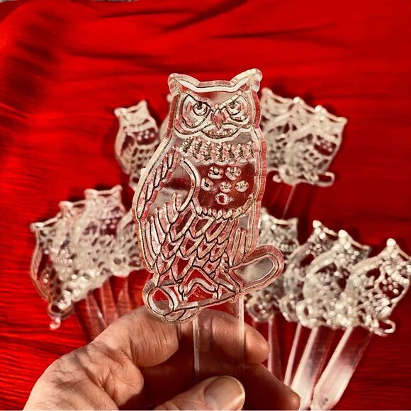 Acrylic Wise Owl Suncatchers 16 Unpainted Clear Craft Projects - Picture 4 of 4